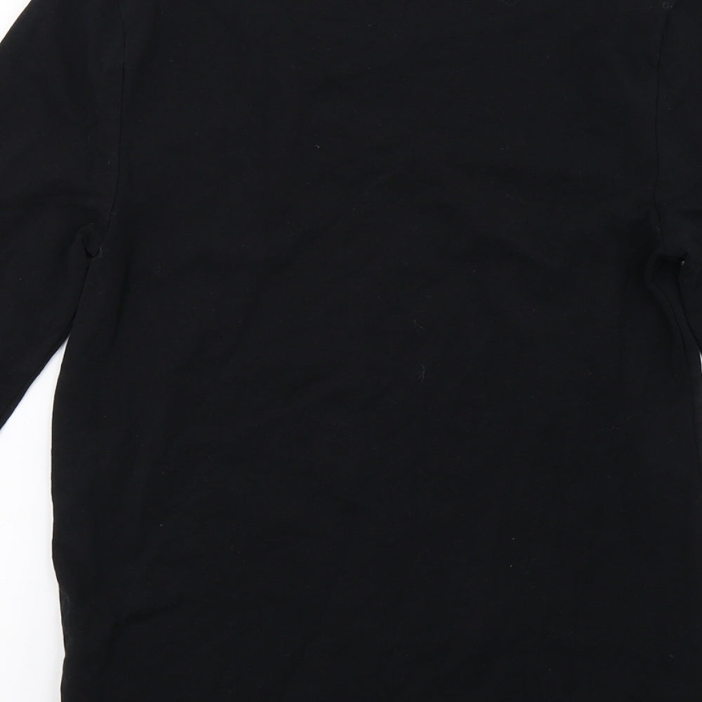 Mens UK Size M ASOS Black Pullover Sweatshirt