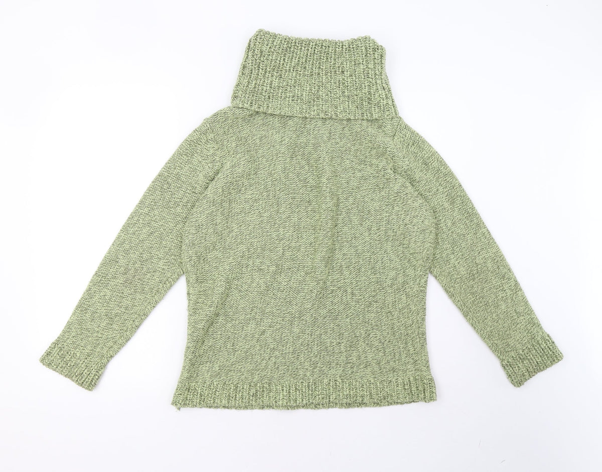 Bonmarché  Womens Green  Knit Pullover Sweatshirt Size M
