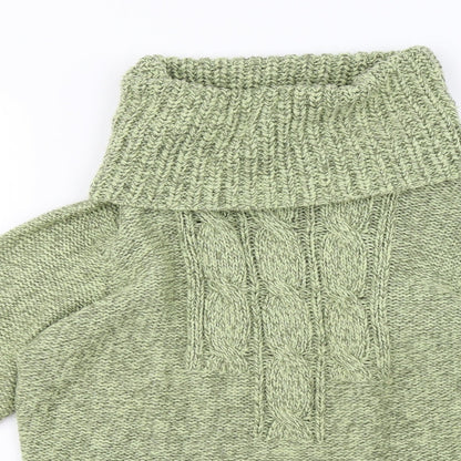 Bonmarché  Womens Green  Knit Pullover Sweatshirt Size M
