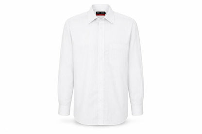 Mens UK Size 15 Marks and Spencer White  Button-Up Long Sleeve Casual Shirt