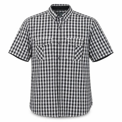 Mens UK Size XL matal White  Button-Up Short Sleeve Casual Shirt