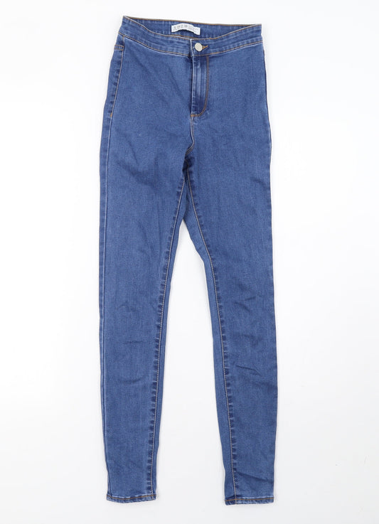 Primark Womens Blue  Denim Skinny Jeans Size 6 L30 in