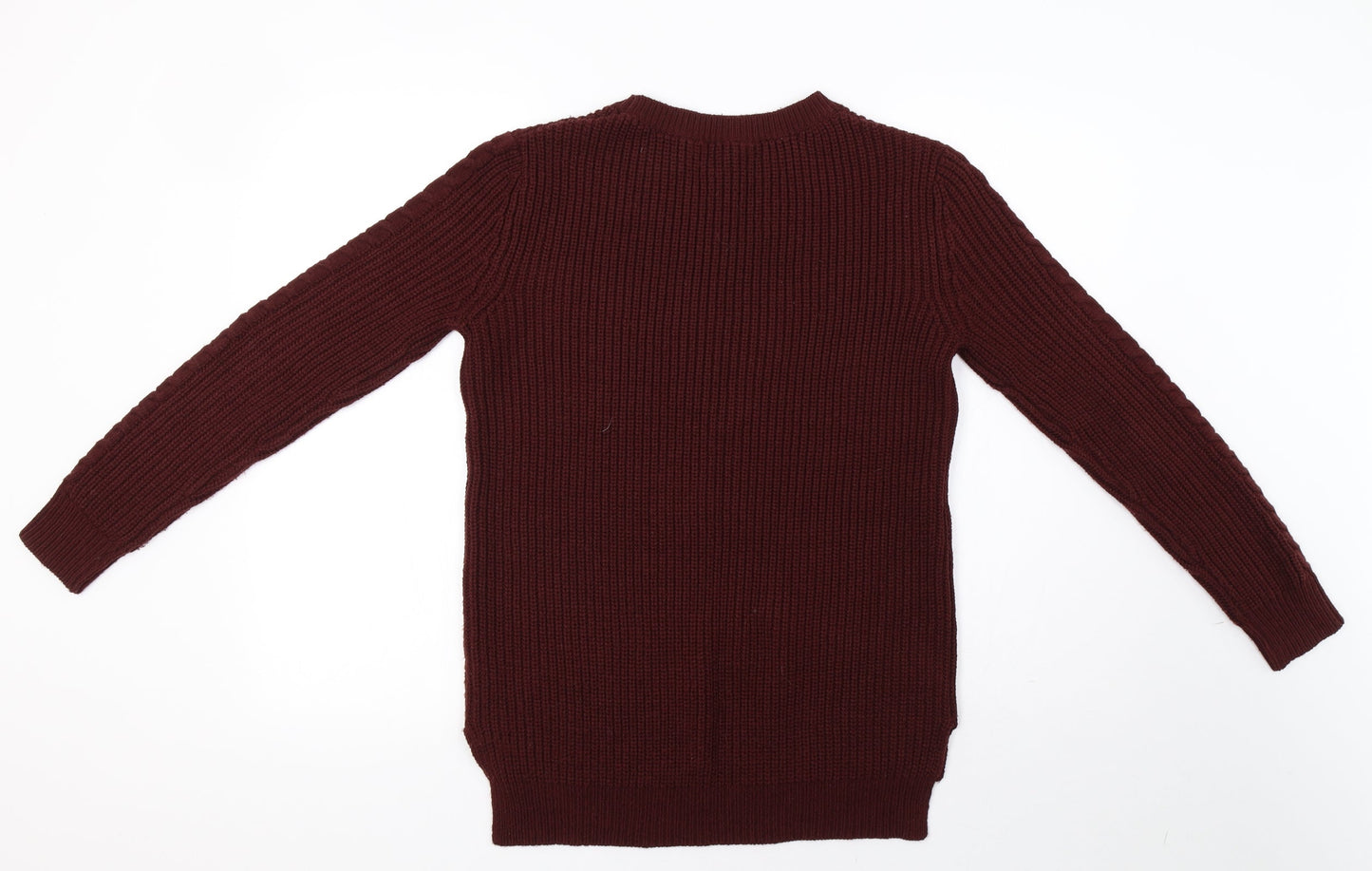 Peacocks Womens Brown  Knit Pullover Sweatshirt Size S