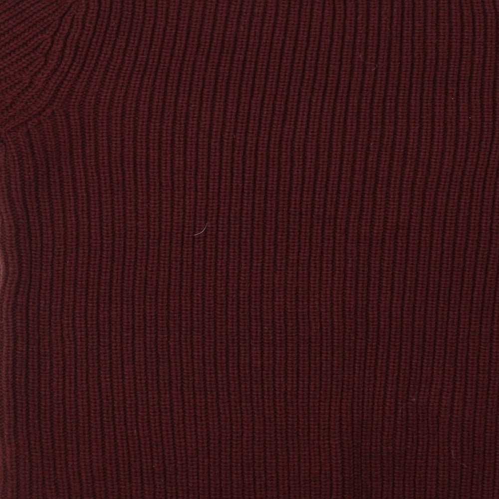 Peacocks Womens Brown  Knit Pullover Sweatshirt Size S