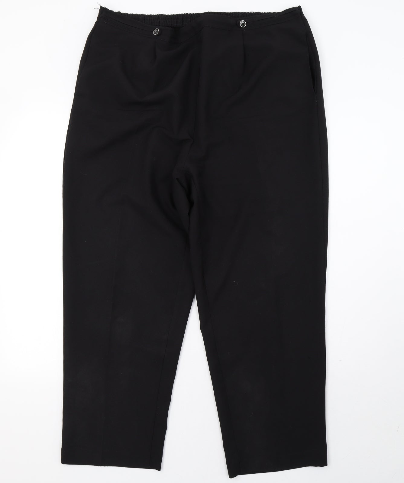 BM Womens Black   Trousers  Size 18 L28 in