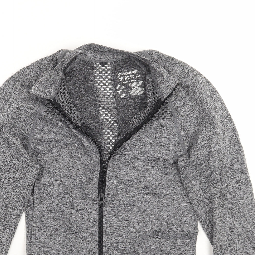 WorkOut Womens Grey   Jacket Coat Size 6