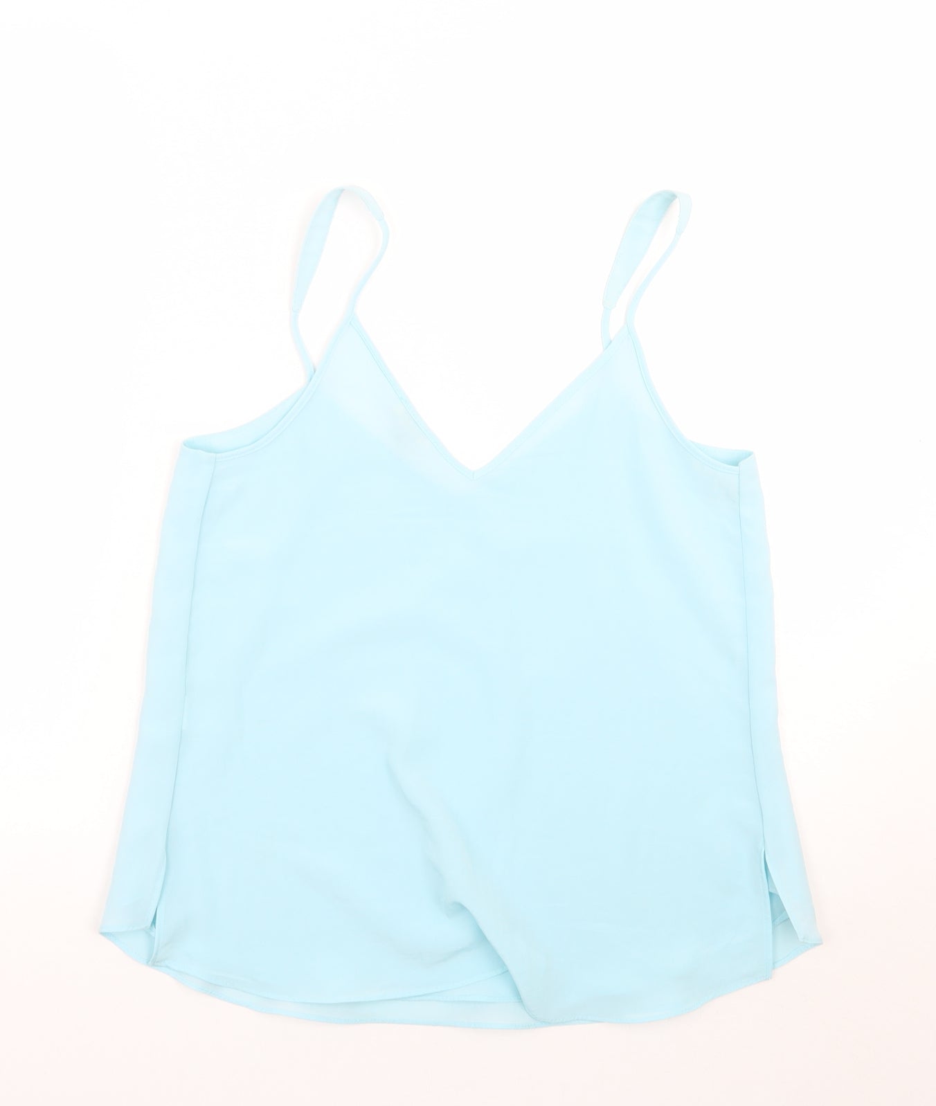 Womens UK Size 8 River Island Blue Basic Tank