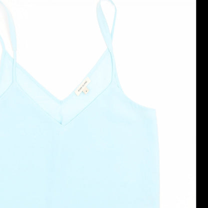 Womens UK Size 8 River Island Blue Basic Tank