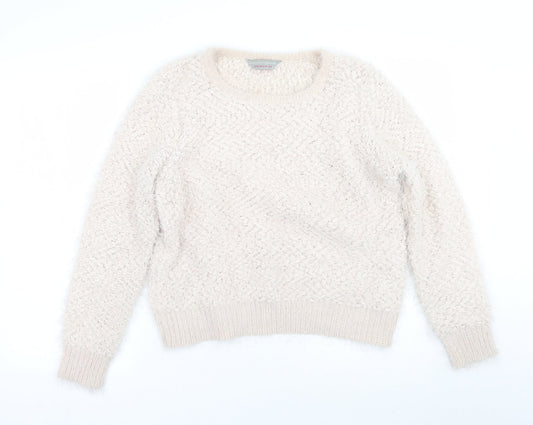 Womens UK Size 16 Dorothy Perkins Beige Pullover Jumper