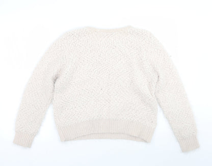 Womens UK Size 16 Dorothy Perkins Beige Pullover Jumper
