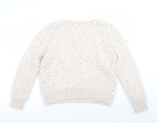 Womens UK Size 16 Dorothy Perkins Beige Pullover Jumper