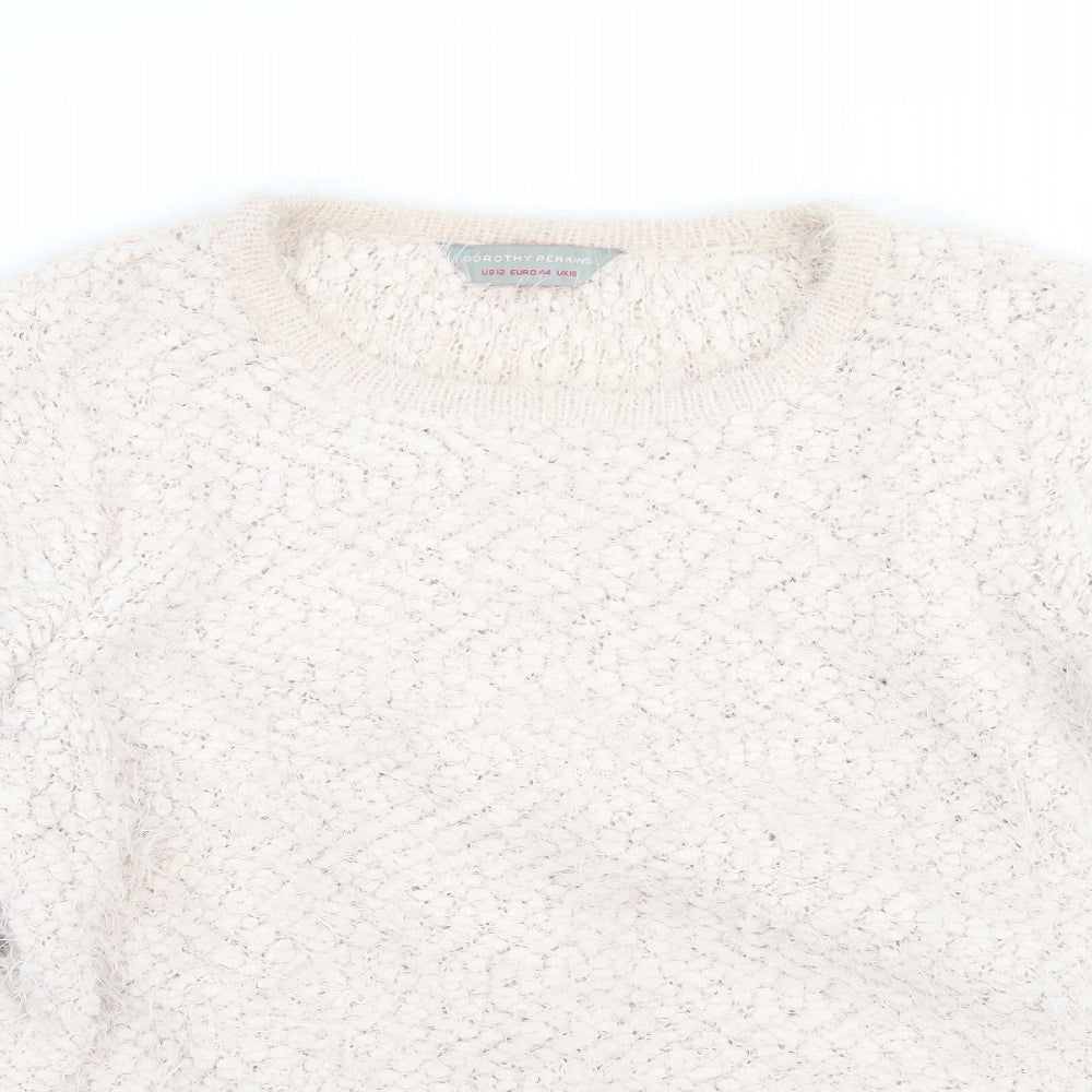 Womens UK Size 16 Dorothy Perkins Beige Pullover Jumper
