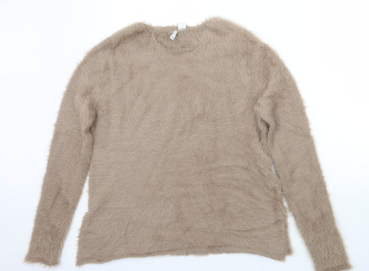 Womens UK Size M H&M Brown Pullover Jumper