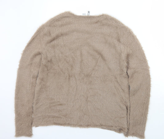 Womens UK Size M H&M Brown Pullover Jumper