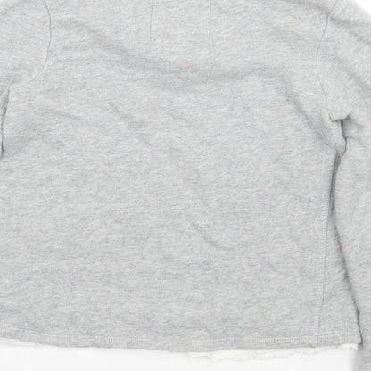 H&M Girls Grey   Pullover Jumper Size 9 Years