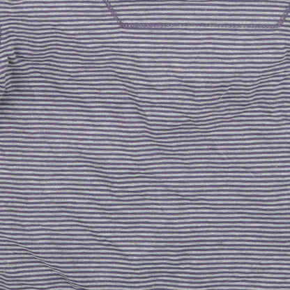 okaidi Boys Grey Striped  Basic T-Shirt Size 8 Years