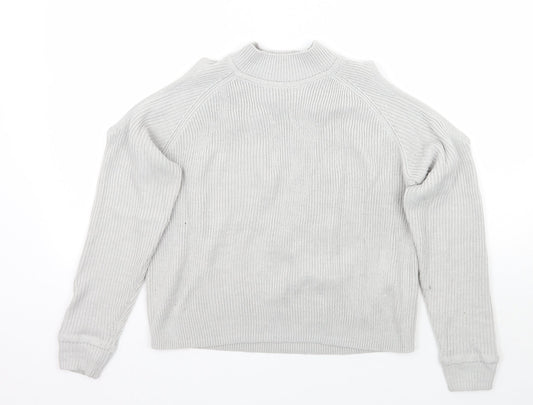 Womens UK Size XS H&M Grey Pullover Jumper