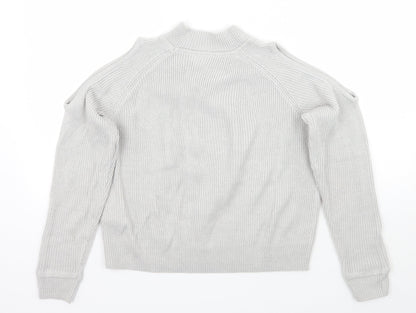Womens UK Size XS H&M Grey Pullover Jumper