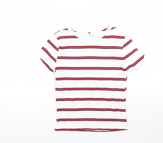 Womens UK Size XS H&M White Basic T-Shirt