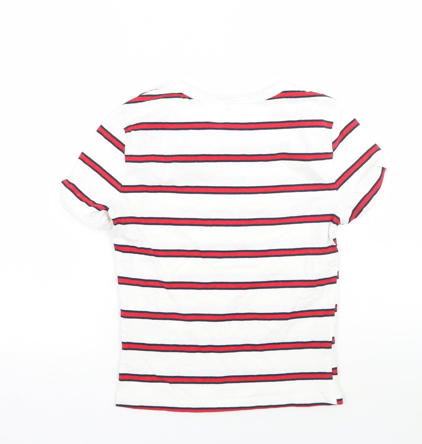 Womens UK Size XS H&M White Basic T-Shirt