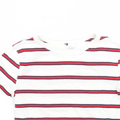 Womens UK Size XS H&M White Basic T-Shirt