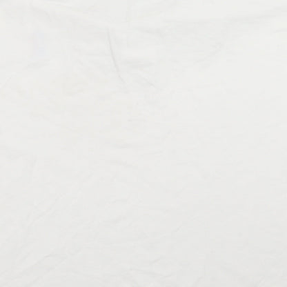 Antigua Mens White Batik   Polo Size L