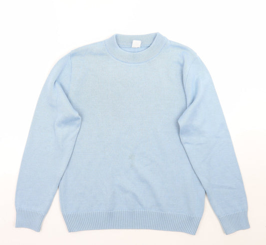 Womens UK Size 12 Preworn Blue Pullover Jumper