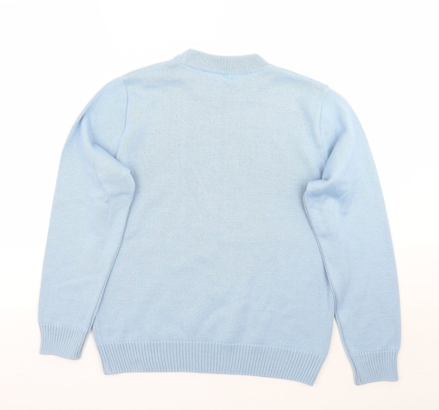 Womens UK Size 12 Preworn Blue Pullover Jumper
