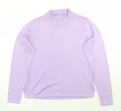 Womens UK Size M sarah hamilton Purple Pullover Jumper