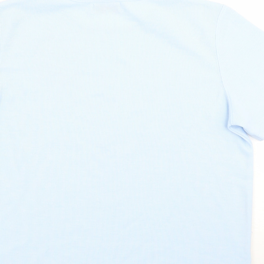 Bonmarché Womens Blue Floral  Basic T-Shirt Size S