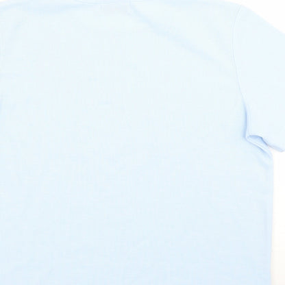 Bonmarché Womens Blue Floral  Basic T-Shirt Size S