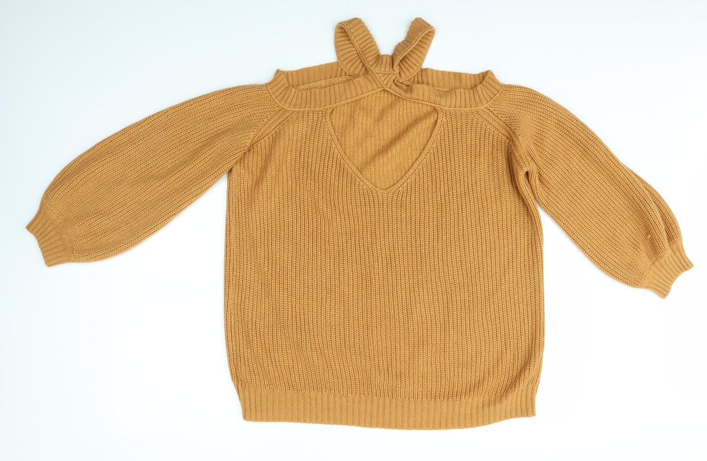 Womens UK Size XL Preworn Brown Pullover Jumper