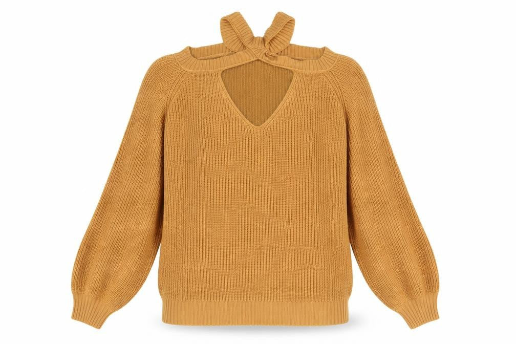 Womens UK Size XL Preworn Brown Pullover Jumper