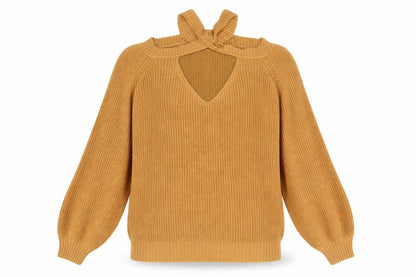 Womens UK Size XL Preworn Brown Pullover Jumper