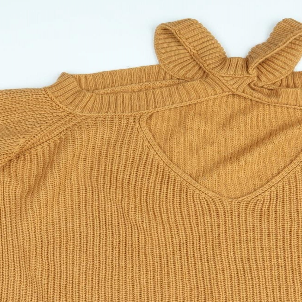 Womens UK Size XL Preworn Brown Pullover Jumper
