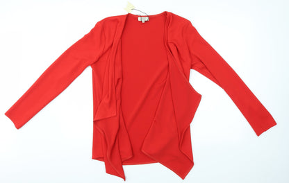 Womens UK Size 12 Matalan Red Cardigan Jumper