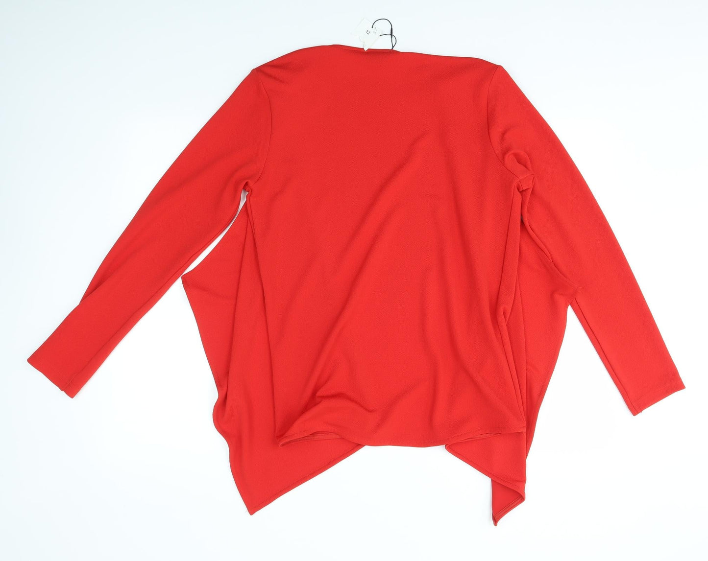Womens UK Size 12 Matalan Red Cardigan Jumper