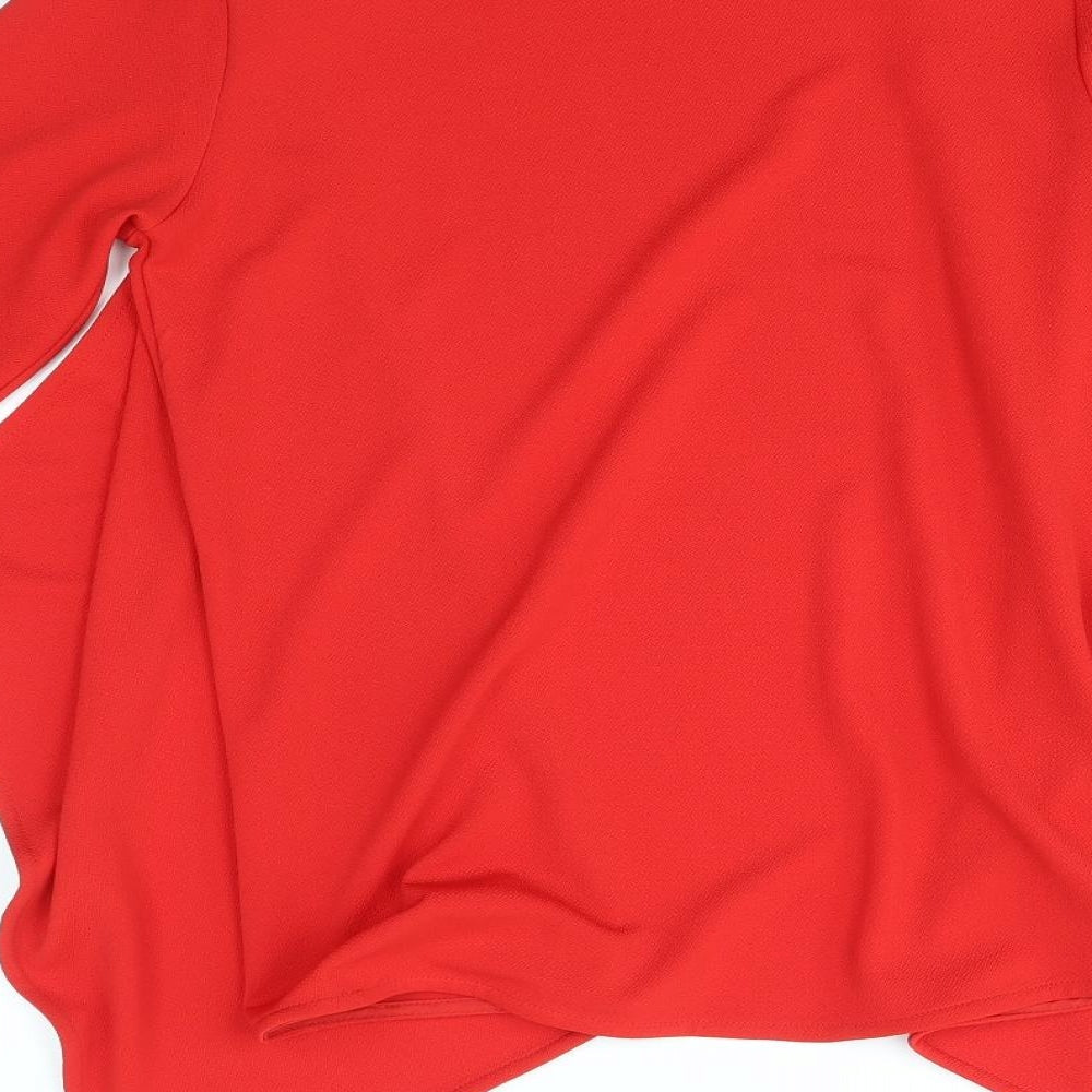 Womens UK Size 12 Matalan Red Cardigan Jumper