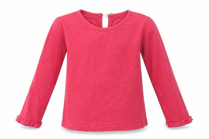 UTTAM KIDS Girls Pink   Basic T-Shirt Size 6-7 Years