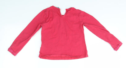 UTTAM KIDS Girls Pink   Basic T-Shirt Size 6-7 Years
