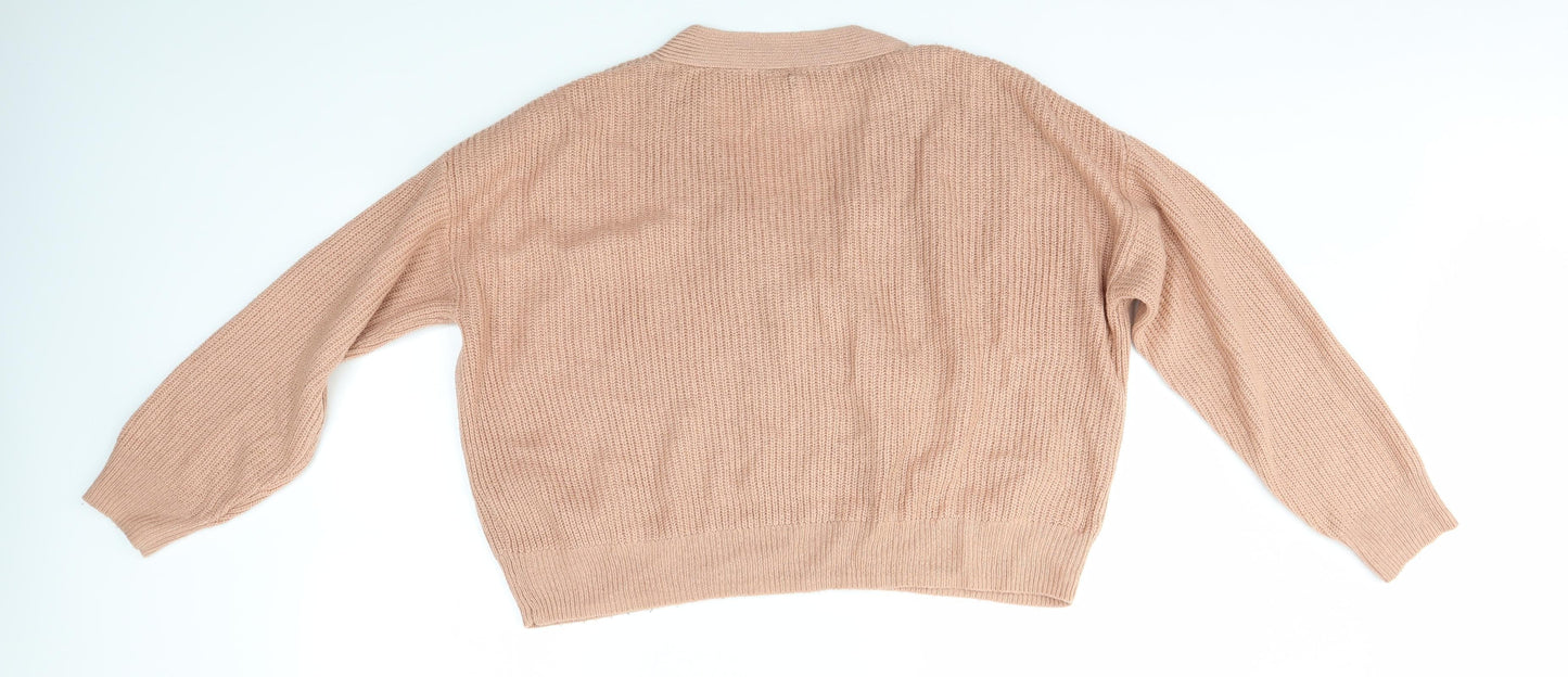 Womens UK Size M H&M Pink Pullover Jumper