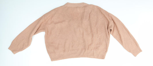 Womens UK Size M H&M Pink Pullover Jumper