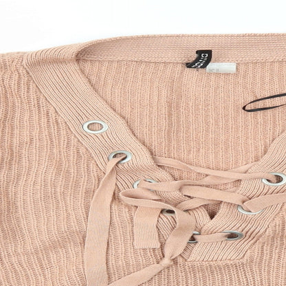 Womens UK Size M H&M Pink Pullover Jumper