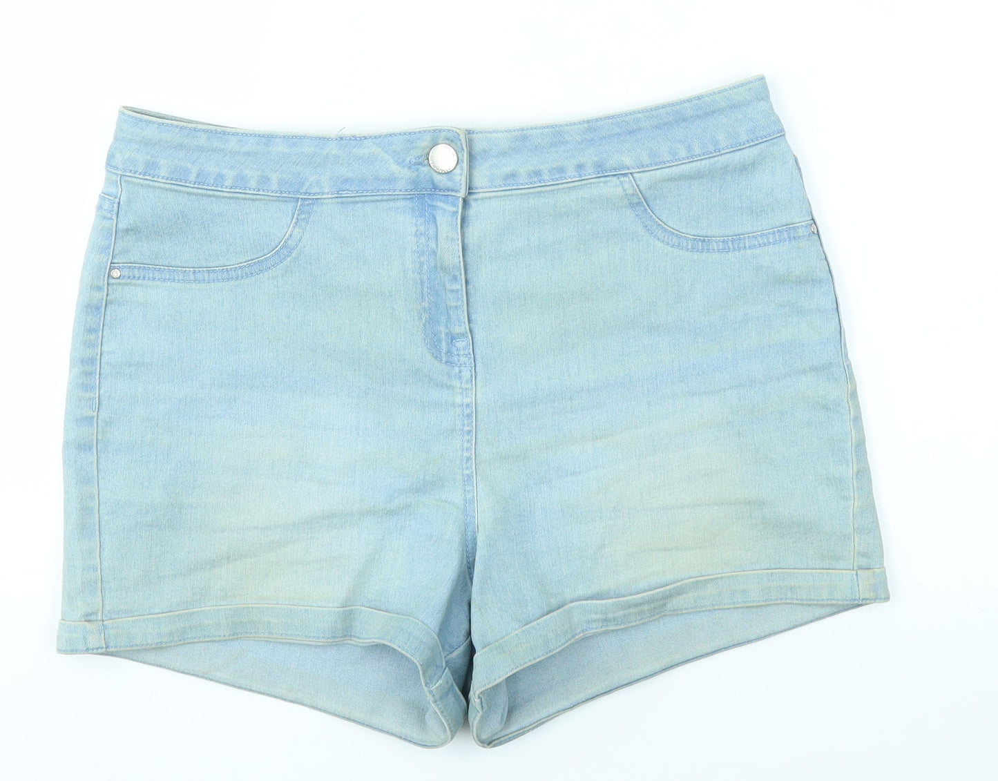 Matalan Womens Blue   Boyfriend Shorts Size 12