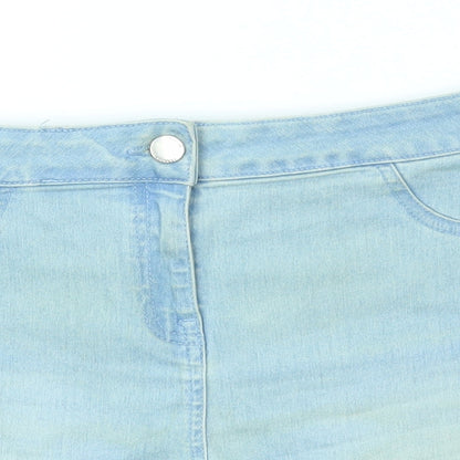 Matalan Womens Blue   Boyfriend Shorts Size 12