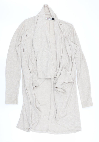 WAT G Womens Beige   Cardigan Jumper Size S  - Waterfall Cardigan