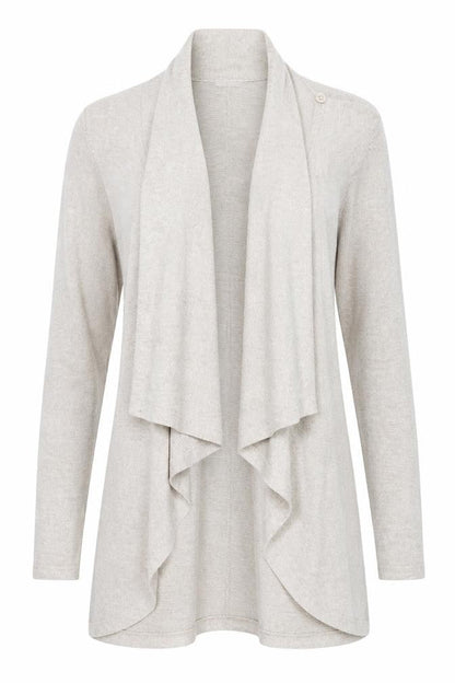WAT G Womens Beige   Cardigan Jumper Size S  - Waterfall Cardigan