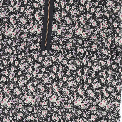 Womens UK Size 10 Topshop Black Basic Blouse