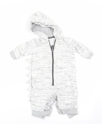 NEXT Boys Grey Animal Print  Romper One-Piece Size 3-6 Months