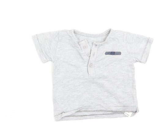 George Boys Grey   Basic T-Shirt Size 0-3 Months